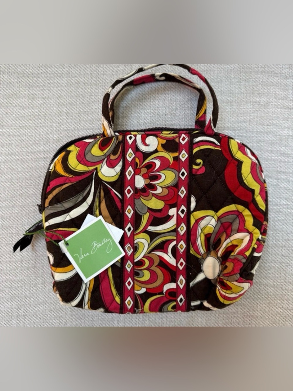 Vera Bradley cosmetic case Retired Puccini pattern.